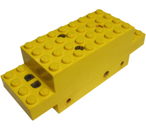 LEGO Gelb 4.5 Volt Zug Motor 12 x 4 x 3 1/3 mit drei Löchern auf jeder Seite