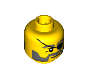 LEGO Jaune Ace Speedman Diver Tête (Clou de sécurité) (88932 / 95506)