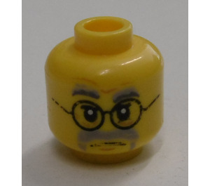 LEGO Geel Acronix Hoofd (Verzonken Solid Stud) (3626)