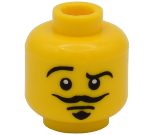 LEGO Geel Actor Hoofd (Veiligheidsnop) (3626 / 10774)