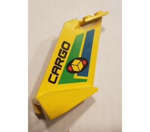 LEGO Giallo Coda dell'aereo 4 x 7 x 4.3 con Cargo Decorazione (4867)