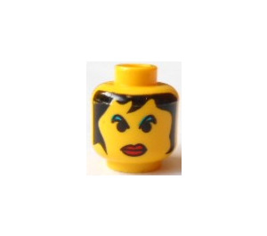 LEGO Yellow Alexis Sanister Head (Safety Stud) (3626)