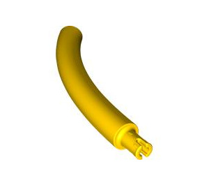 LEGO Yellow Animal Tail Middle Section with Technic Pin (40378 / 51274)