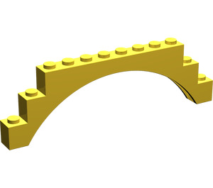 LEGO Yellow Arch 1 x 12 x 3 without Raised Arch (6108 / 14707)