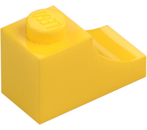 LEGO Žlutá Klenba 1 x 2 Převrácený (78666)