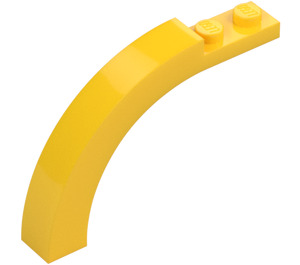 LEGO Jaune Arche 1 x 6 x 3.3 avec Haut incurvé (6060 / 30935)