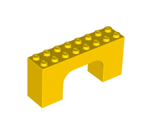 LEGO Żółty Łuk 2 x 8 x 3 (4743)