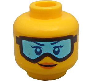 LEGO Yellow Arctic Exploration Ice Sculptor Minifigure Head (Recessed Solid Stud) (3626 / 38467)