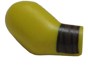 LEGO Yellow Arm (Right) with Dark Brown Wristband (3818)