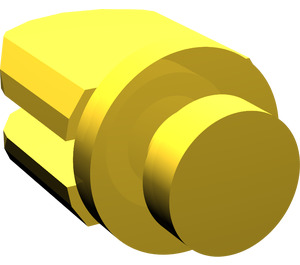 LEGO Yellow Arm Section with Disc and 2 Stubs