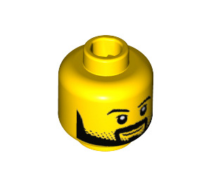 LEGO Yellow Astronaut Minifigure Head (Recessed Solid Stud) (3626 / 24686)