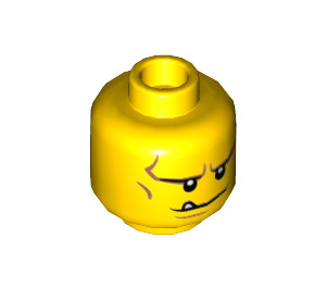 LEGO Yellow Axl (70317) Minifigure Head (Recessed Solid Stud) (3626 / 23796)