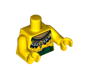 LEGO Yellow Aztec Warrior Torso (973 / 88585)