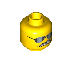LEGO Jaune Bad Cop Minifigure Diriger (Goujon solide encastré) (3626 / 16105)
