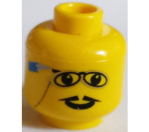 LEGO Gelb Banker Kopf (Sicherheitsbolzen) (3626)