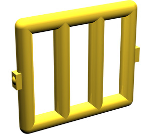 LEGO Gelb Bar 1 x 4 x 3 mit 2 Fensterscharnieren (6016)