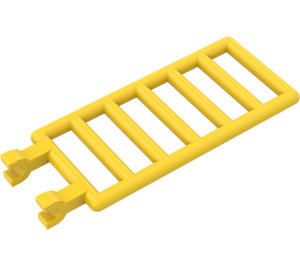 LEGO Gelb Stange 7 x 3 mit Doppelt Clips (5630 / 6020)