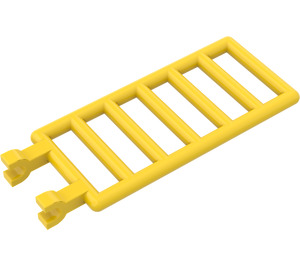 LEGO Yellow Bar 7 x 3 with Double Clips (5630 / 6020)
