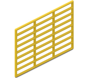 LEGO Yellow Bar 9 x 13 Grille (6046)