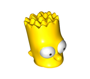 LEGO Geel Bart Simpson Hoofd met Breed Ogen (16809)