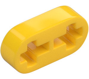 LEGO Yellow Beam 2 x 0.5 with Axle Holes (41677 / 44862)