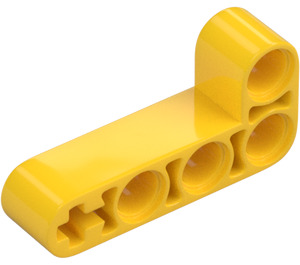 LEGO Yellow Beam 2 x 4 Bent 90 Degrees, 2 and 4 holes (32140 / 42137)