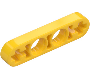 LEGO Gelb Balken 4 x 0.5 Dünn mit Achse Löcher (32449 / 63782)