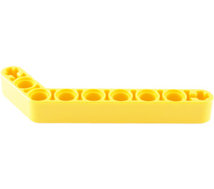 LEGO Geel Balk Krom 53 graden, 3 en 7 Gaten (32271 / 42160)