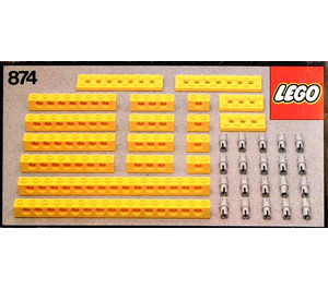 LEGO Gelb Beams mit Verbinder Pegs 874