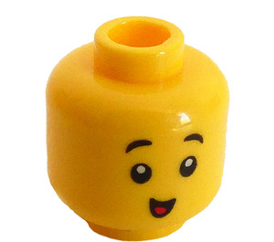 LEGO Geel Beer Kostuum Guy Minifiguur Hoofd (Verzonken solide nop) (3626 / 62077)