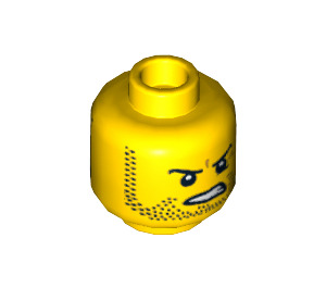 LEGO Geel Billy Starbeam Hoofd (Verzonken Solid Stud) (3626 / 13116)