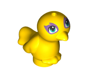 LEGO Yellow Bird with Feet Together with Green and Purple Eyes (78458 / 78461)