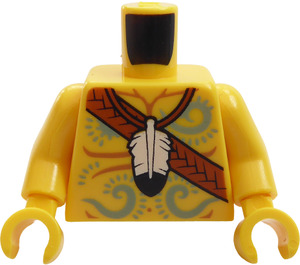 LEGO Gelb Bolobo Torso mit Kreuz Gürtel (973)
