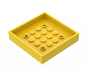 LEGO Gul Låda 6 x 6 Botten