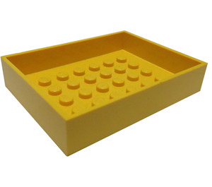 LEGO Yellow Box 6 x 8 x 1.3 Bottom (4082)