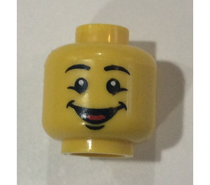 LEGO Žlutá BR Toystores 50th Anniversary Mascot Hlava (Bezpečnostní cvoček) (3626)