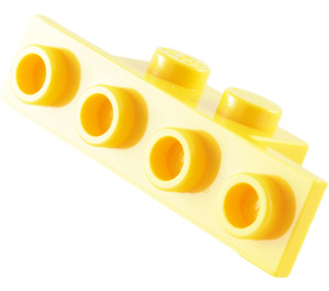 LEGO Jaune Support 1 x 2 - 1 x 4 avec coins carrés (2436)