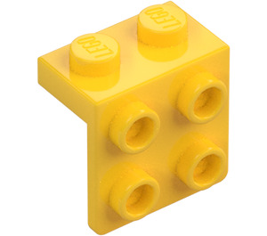 LEGO Geel Beugel 1 x 2 met 2 x 2 (21712 / 44728)