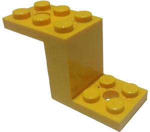 LEGO Yellow Bracket 2 x 5 x 2.3 without Inside Stud Holder (6087)