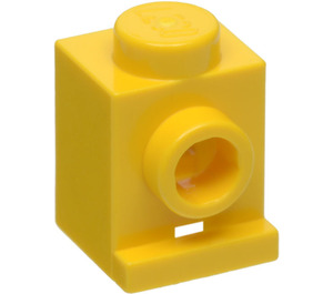 LEGO Gul Kloss 1 x 1 med Strålkastare (4070 / 30069)