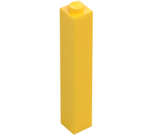 LEGO Geel Steen 1 x 1 x 5 met holle nop (2453)