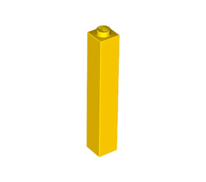 LEGO Yellow Brick 1 x 1 x 5 with Solid Stud (2453)