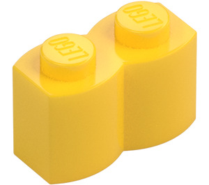 LEGO Żółty Cegła 1 x 2 Log (30136)