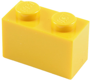 LEGO Yellow Brick 1 x 2 with Bottom Tube (3004 / 93792)