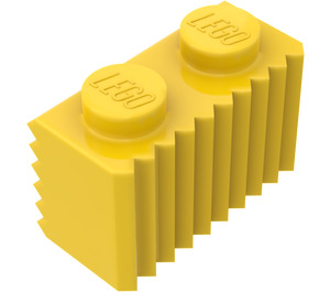 LEGO Amarillo Ladrillo 1 x 2 con Rejilla (2877)