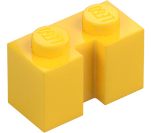 LEGO Yellow Brick 1 x 2 with Groove (4216)