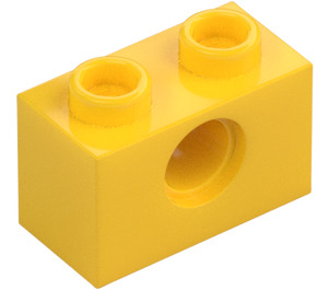 LEGO Żółty Cegła 1 x 2 z Dziura (3700)