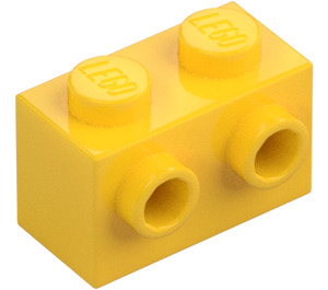 LEGO Żółty Cegła 1 x 2 z Szpilki NA Jeden Strona (11211)