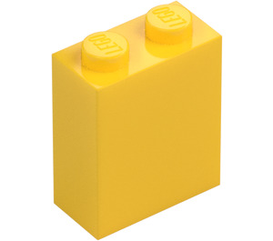 LEGO Jaune Brique 1 x 2 x 2 avec support d'essieu intérieur (3245)