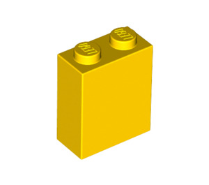 LEGO Geel Steen 1 x 2 x 2 met binnenas houder (3245)
